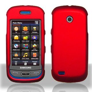 Red Hard Cover Case for Samsung Eternity II 2 SGH A597 Cell Phones & Accessories