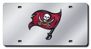 NFL Tampa Bay Buccaneers Sword License Plate Cover (Silver) Sports & Outdoors