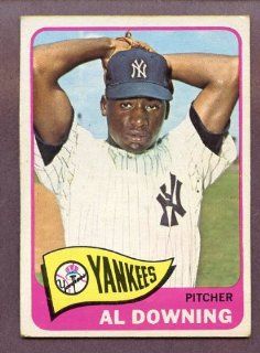 1965 Topps #598 Al Downing Yankees VG EX/EX 213129 Kit Young Cards Sports Collectibles