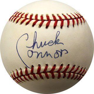 Chuck Connors Autographed Baseball  Sports Related Collectibles  Sports & Outdoors