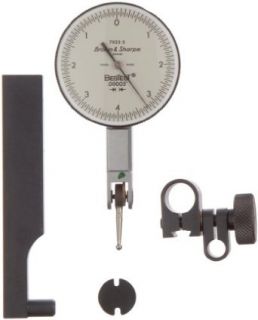 Brown & Sharpe 599 7031 3 Dial Test Indicator Set, Top Mounted, M1.4x0.3 Thread, White Dial, 0 15 0 Reading, 1.5" Dial Dia., 0 0.03" Range, 0.0005" Graduation, +/ 0.0005" Accuracy Brown And Sharp Best Test Indicator Industrial &am