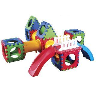 Large Cube Play Fourty Four Piece Play Center With Slide Toys & Games