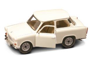 Trabant 601, white , 1963, Model Car, Ready made, Yat Ming 124 Yat Ming Toys & Games