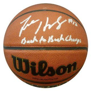 Lee Humphrey Autographed (Florida Gators) NCAA Basketball w/ "Back to Back Champs" Sports Collectibles