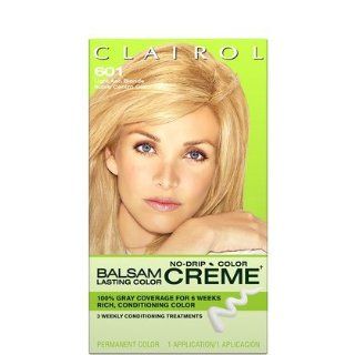 BALSAM CREME 601 LT ASH BLOND  Chemical Hair Dyes  Beauty