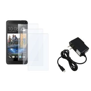 BasAcc Travel Charger/ Screen Protector for HTC Charger One M7 BasAcc Cell Phone Chargers