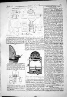 Engineering 1883 Trier Grindstone Dresser Raffard Transmission Dynamometer   Prints