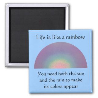 Life is like a Rainbow   mgnet Fridge Magnet