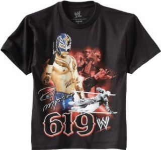 WWE Boys 8 20 All About 619 Shirt, Black, Small Clothing