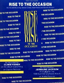 Jermaine Jackson and LaLa."Rise To The Occasion".Sheet Music. Rob Fisher and Dennis Morgan Simon Climie Books
