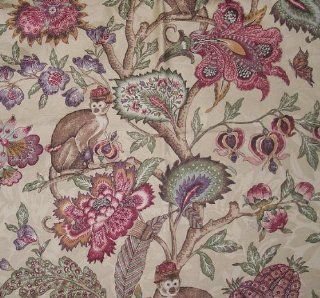 54" Wide Fabric "Raymond Waites Jacquard Monkey Belize Color Sandalwood" Fabric By the Yard  Other Products  