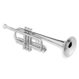 Jupiter 604S Silver Plate C Trumpet Musical Instruments