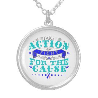 Thyroid Cancer Take Action Fight For The Cause Necklaces