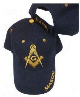 Freemason Embroidered Navy Blue Adjustable Hat Mason Masonic Lodge Baseball Cap  Sporting Goods  Sports & Outdoors