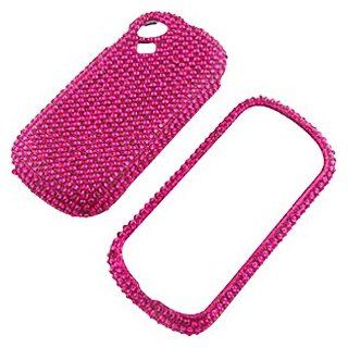 Rhinestones Protector Case for T Mobile Sparq / Alcatel 606, Hot Pink Full Diamond Cell Phones & Accessories