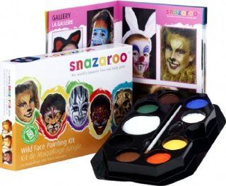 Wild Faces Face Painting Kit Water Based, Easy On & Easy Off and Non Toxic Toys & Games