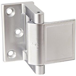 Rockwood 607.15 Brass Privacy Door Latch, 1 1/2" Width x 2 13/64" Length, Satin Nickel Plated Clear Coated Finish Hardware Latches
