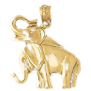 CleverEve's 14K Gold Pendant Elephant 3.3   Gram(s) Jewelry