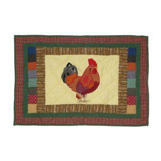 Patch Magic Rooster King Sham, 31 Inch by 21 Inch   Pillow Shams