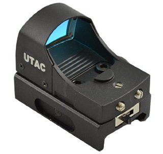 UTAC Tactical Micro Compact Mini Open Reflex Red Dot Sight With Integral Weaver Picatinny Mount for Pistol / Rifle / Shotgun   Basic Handheld Flashlights  