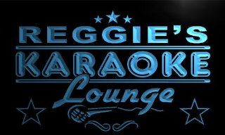 pk627 b Reggie's Karaoke Lounge Bar Beer Club Neon Light Sign  
