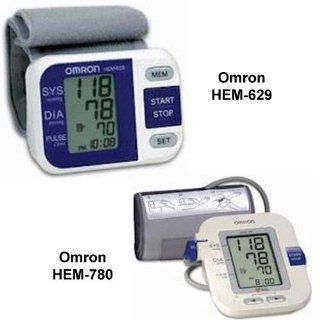 Omron HEM 629 and HEM 780 Blood Pressure Monitor Kit Health & Personal Care