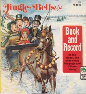 Jingle Bells 1977 Peter Pan Book and 45 Record Follow Along Story Music