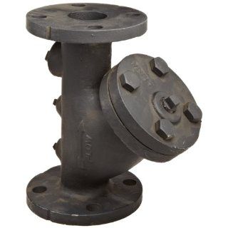 Flexicraft YIF Cast Iron Wye Strainer with Flange End, 2" ID x 9 7/8" Length Industrial Plumbing Y Strainers