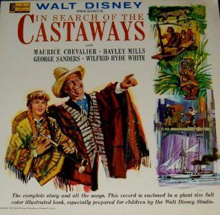 WALT DISNEY presents in search of the castaways.original soundtrack album. Music