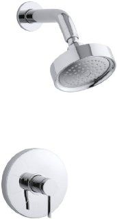 KOHLER K T949 4 CP Stillness Rite Temp Pressure Balancing Shower Faucet Trim, Polished Chrome   Bathtub And Showerhead Faucet Systems  