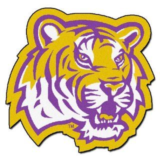 FANMATS NCAA Louisiana State University Tigers Nylon Face Mascot Rug Automotive
