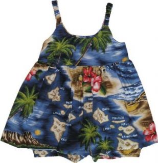 RJC Girls Hibiscus Hawaiian Islands Bungee Dress Clothing