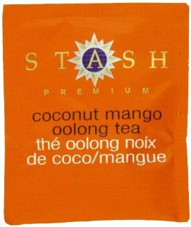 Stash Tea Company Coconut Mango Oolong Tea, 100 Count Box of Tea Bags in Foil  Grocery & Gourmet Food