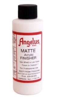 Angelus Brand Acrylic Leather Paint Mate Finisher No. 620   4oz Shoes