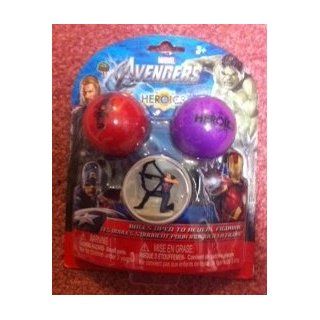 Marvel Avengers Heroics 3 Pack Balls with Miniature Figures Toys & Games
