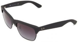Ray Ban 0RB4186 622/8G Wayfarer Sunglasses,Rubber Black & Black,57 mm Ray Ban Clothing