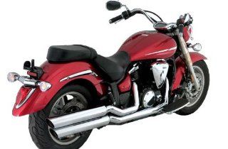 Vance & Hines Chrome Big Shots 2 into 2 Exhaust System for Yamaha 2007 2011 V Star 1300 Models Automotive