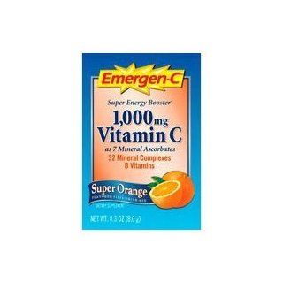 Emergen C Health and Energy Booster   Super Orange, 30   .3 oz (8.6g) Packets (6 Pack) Health & Personal Care