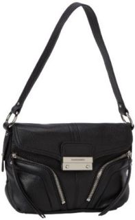 Franco Sarto Clara FlapShoulder Bag, Black, One Size Shoulder Handbags Clothing
