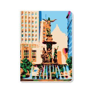 ECOeverywhere Fountain Square Journal, 160 Pages, 7.625 x 5.625 Inches, Multicolored (jr14421)  Hardcover Executive Notebooks 