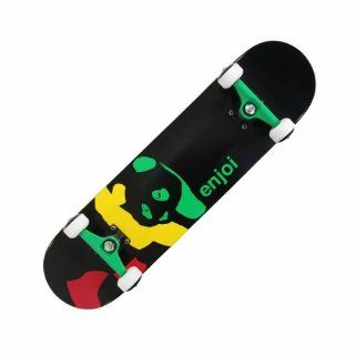 Enjoi Skateboards Rasta Panda Complete 7.625  Standard Skateboards  Sports & Outdoors