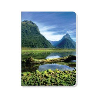 ECOeverywhere Mountain Lake View Journal, 160 Pages, 7.625 x 5.625 Inches, Multicolored (jr14416)  Hardcover Executive Notebooks 