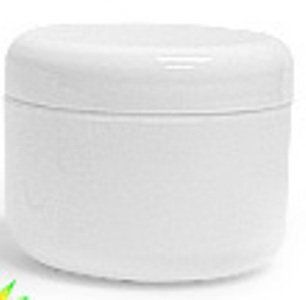 White Plastic Jar with Dome Lid 1 Oz   12 Per Bag Health & Personal Care