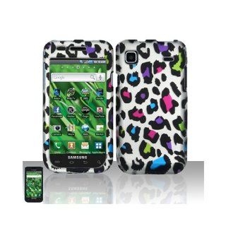 Silver Colorful Leopard Hard Cover Case for Samsung Galaxy S Vibrant 4G SGH T959 SGH T959V Cell Phones & Accessories