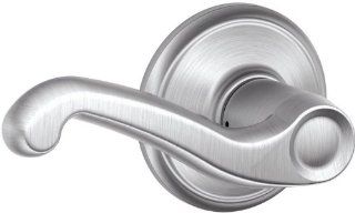 Schlage S40FLA626LH Satin Chrome S Series Flair Commercial Grade 2 Light Duty Left Handed Privacy Lever Set   Door Levers  