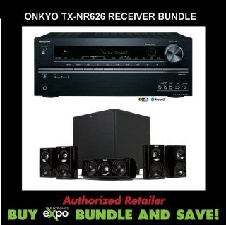 Onkyo TX NR626 5.2 Channel Network Audio/Video Receiver, Plus Klipsch HDT 600 Home Theater Speaker System Computers & Accessories