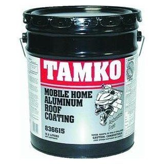 Tamko Mobile Home Aluminum Fiber Roof Coating   5 Gallon Sports & Outdoors