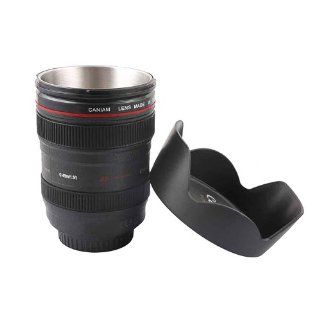 Vigrand Camera Ef 24 105mm F/4.0l USM Lens ( Similar Canon ) Travel Coffee Mug / Cup / Thermos with Drinking Lid & Quality Stainless Steel Interior Kitchen & Dining