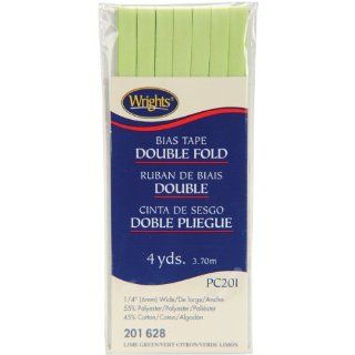 Wrights 117 201 628 Double Fold Bias Tape, Lime Green, 4 Yard