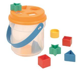 Battat Shape Sorter Bucket  Baby Shape And Color Recognition Toys  Baby